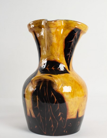 505-20th Century Ceramic Pitcher by Jean Lurçat