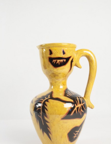 510-Large glazed earthenware pitcher by Jean Lurçat