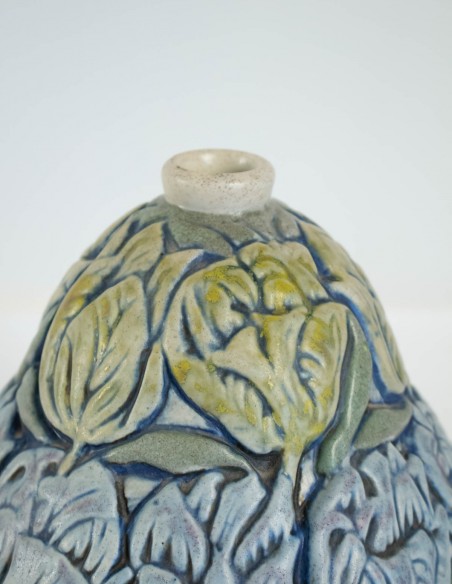 530-Vase en céramique art nouveau par Les frères Mougin