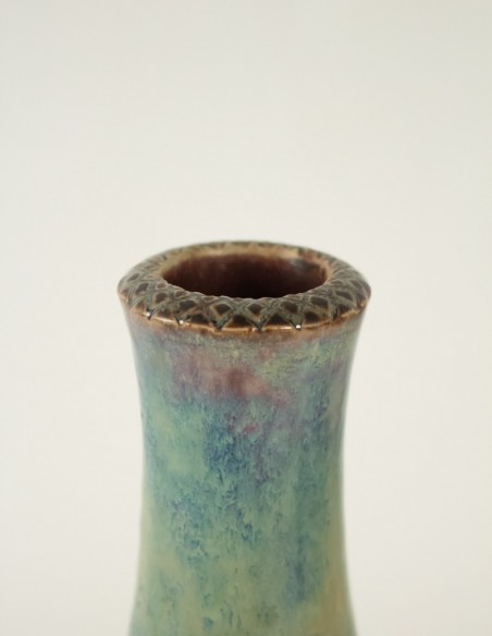 539-Vase balustre en céramique par Frédéric Kiefer
