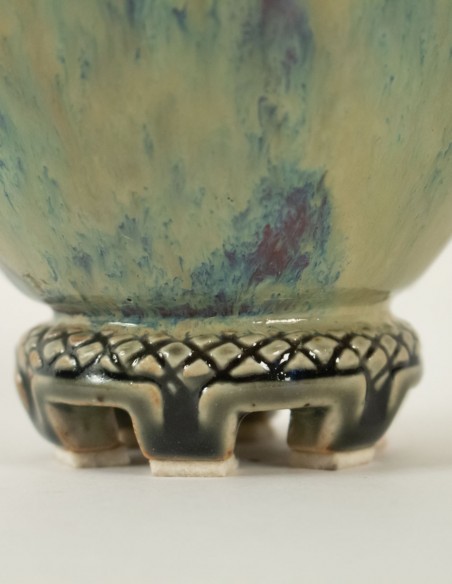 541-Vase balustre en céramique par Frédéric Kiefer