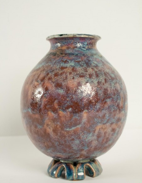 555-Ceramic ovoid vase by Frédéric Kiefer