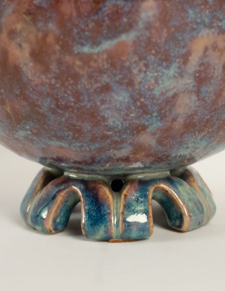 559-Ceramic ovoid vase by Frédéric Kiefer