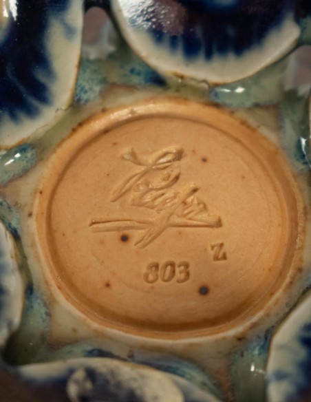 560-Ceramic ovoid vase by Frédéric Kiefer