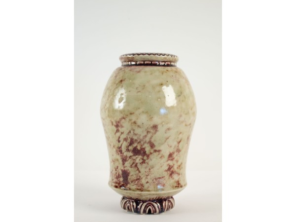 Vase pansu en céramique par Frédéric Kiefer