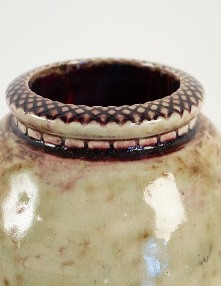 563-Pansu ceramic vase by Frédéric Kiefer