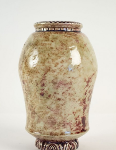 565-Vase pansu en céramique par Frédéric Kiefer