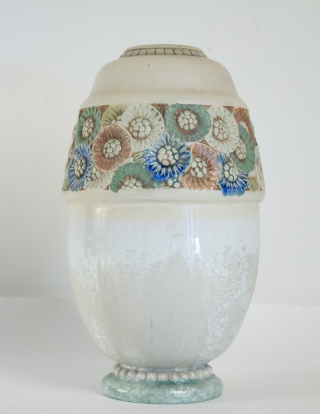 567-Art nouveau ceramic vase - Les frères Mougin