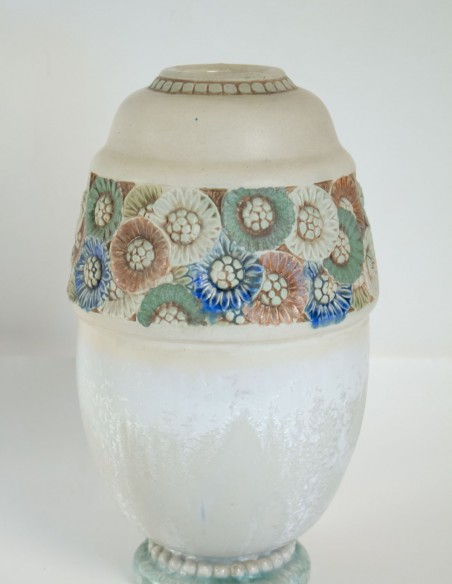 568-Art nouveau ceramic vase - Les frères Mougin