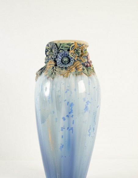 574-Grand vase en céramique art nouveau par Joseph Mougin
