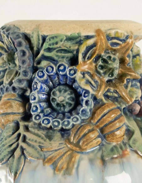 575-Large art nouveau ceramic vase by Joseph Mougin