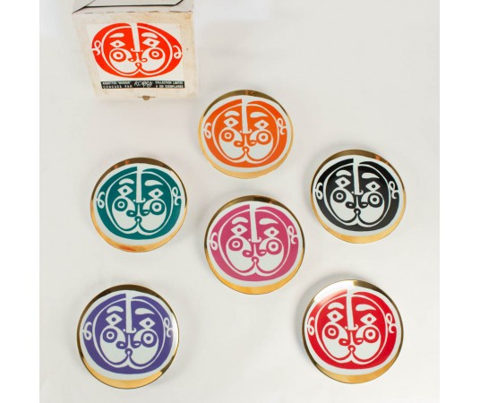 assiettes en porcelaine anciennes par Roger Capron