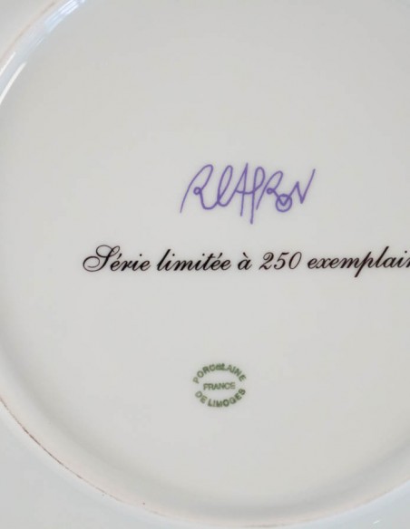 599-Antique Porcelain Plates by Roger Capron