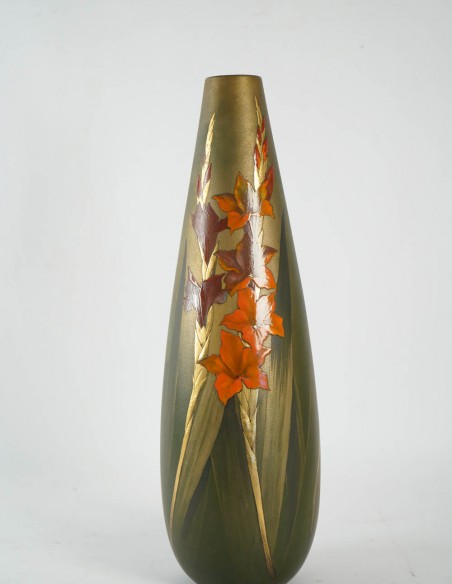 608-Pair of Ceramic Vases by Clément Massier