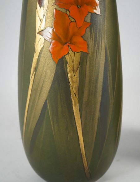 611-Pair of Ceramic Vases by Clément Massier