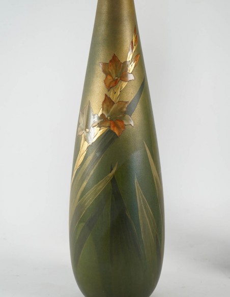 613-Paire de Vases en Céramique par Clément Massier