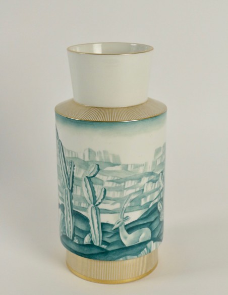 637-Vase en porcelaine de Sèvres année 40