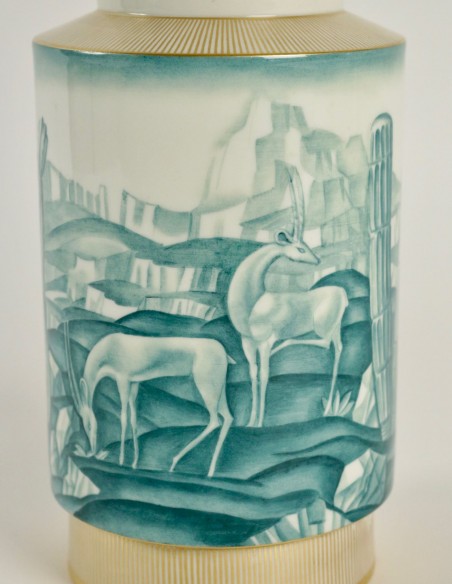 638-Vase en porcelaine de Sèvres année 40