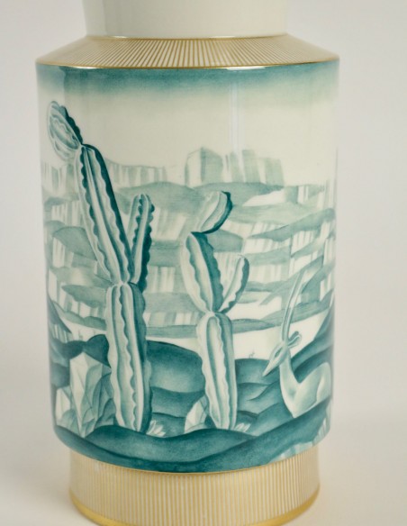 640-Vase en porcelaine de Sèvres année 40