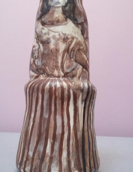 653-Ceramic vase by Atelier Cerenne in Vallauris