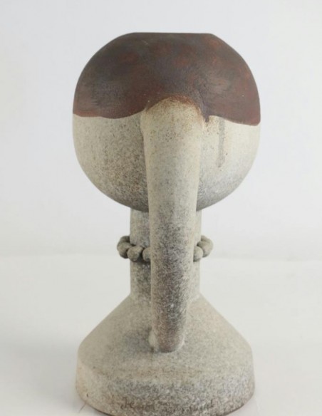 662-Ceramic jug by Jean Besnard "Bonne femme"
