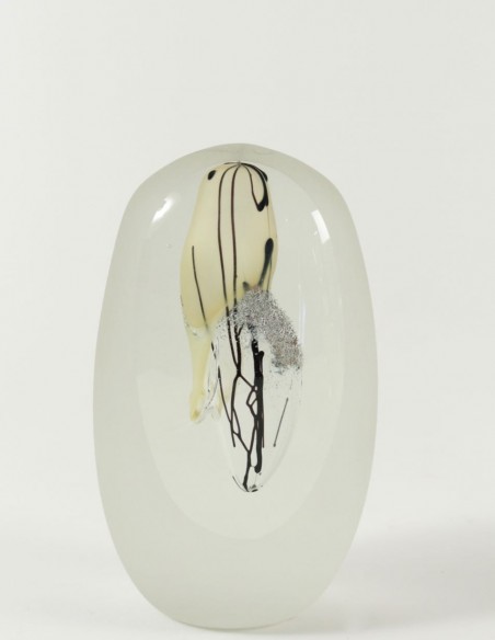 679-Cylindre en verre du 20ème siècle par Isabelle Monod