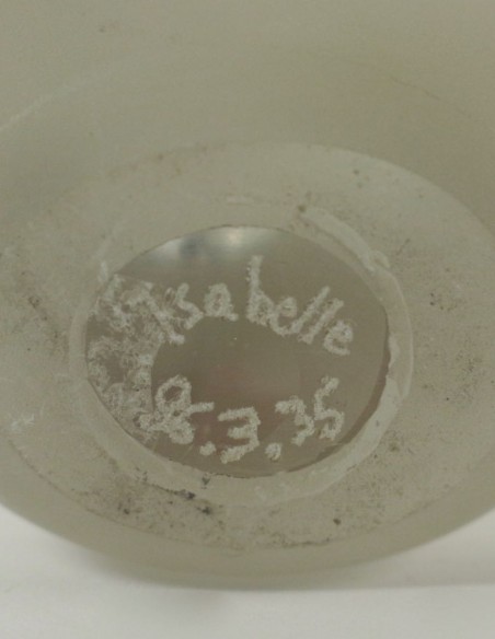 680-Cylindre en verre du 20ème siècle par Isabelle Monod