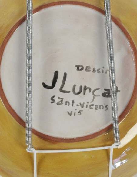 689-Quatre assiettes en céramique par Jean Lurçat