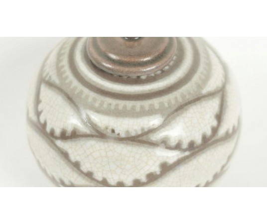 Petit pot couvert en faïence année 1927 - Manufacture de Sèvres