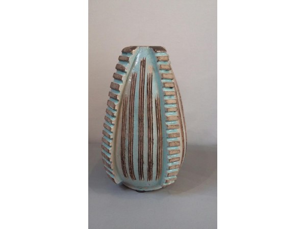 Ovoid Ceramic Vase - Jean Besnard Signature