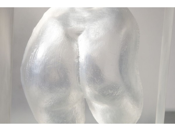 20th century glass sculpture by Claude Morin