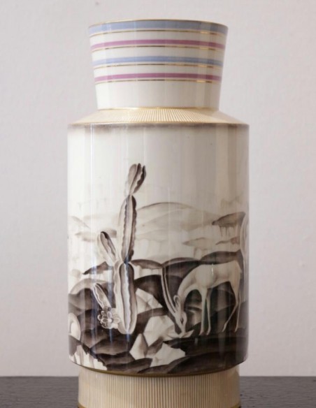 768-Sèvres porcelain vase by Anne - Marie Fontaine