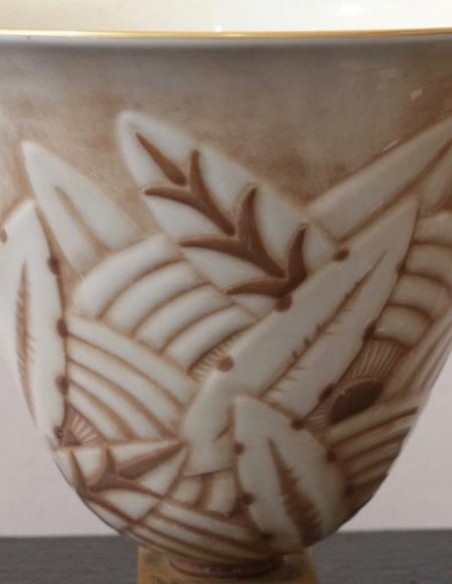 769-Vase in Sèvres Porcelain by Jacques Émile Ruhlmann