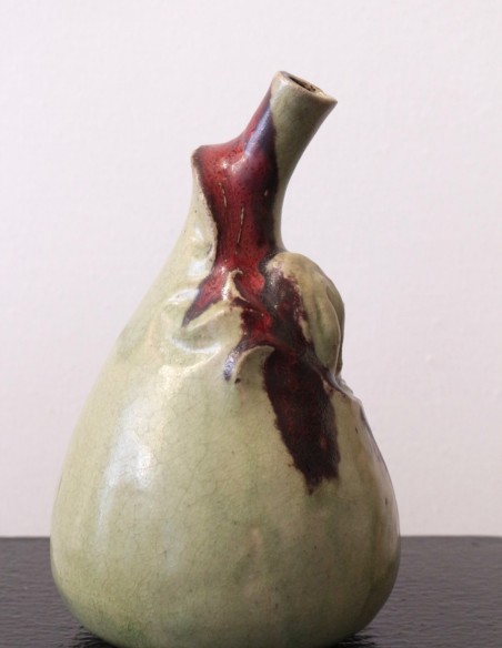 782-Vase fruit art nouveau par Adrien Dalpayrat