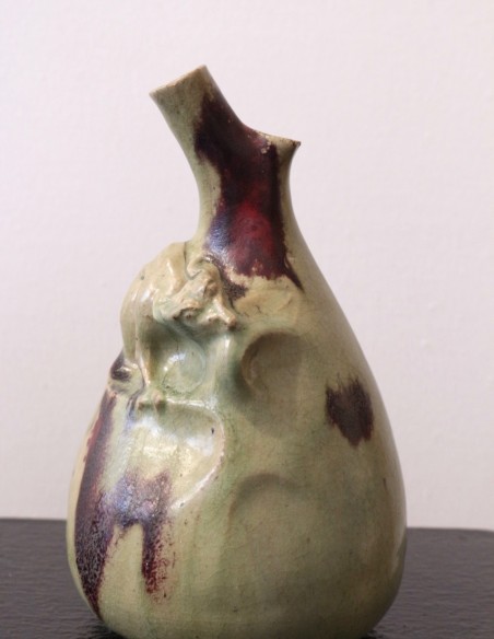 784-Vase fruit art nouveau par Adrien Dalpayrat