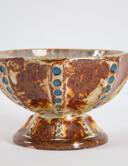 798-Glazed stoneware bowl by Pierre Mougin in Nancy