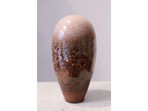 Glazed stoneware vase by Jean Girel