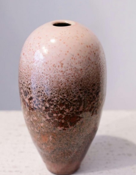 815-Glazed stoneware vase by Jean Girel