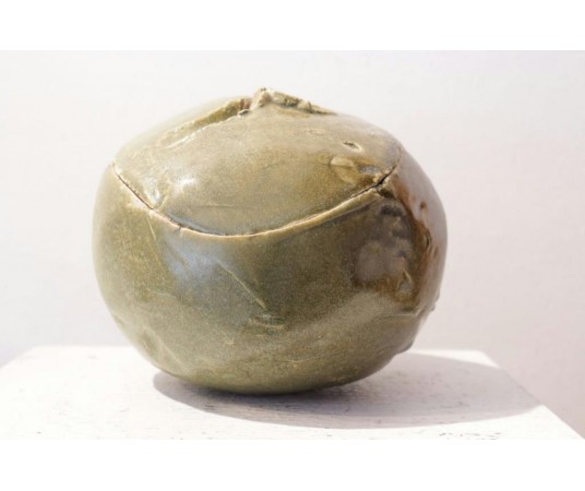 Enamelled stoneware box from the 20th century by Claude Champy