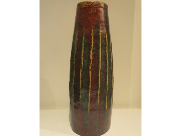 Oxblood red vase by Pierre - Adrien Dalpayrat