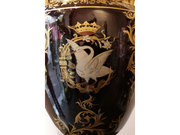Vase Jaget de style empire année 1900