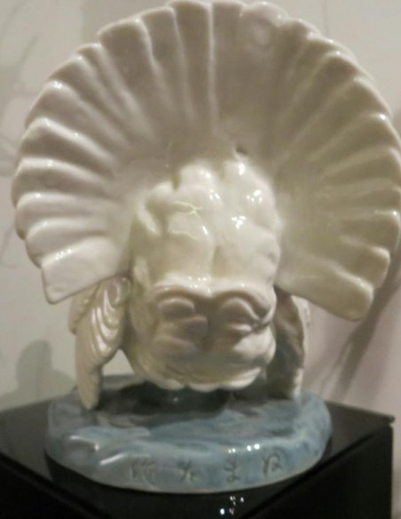 960-Sculpture Animalière en Porcelaine de dindon par Ytiga Noumata