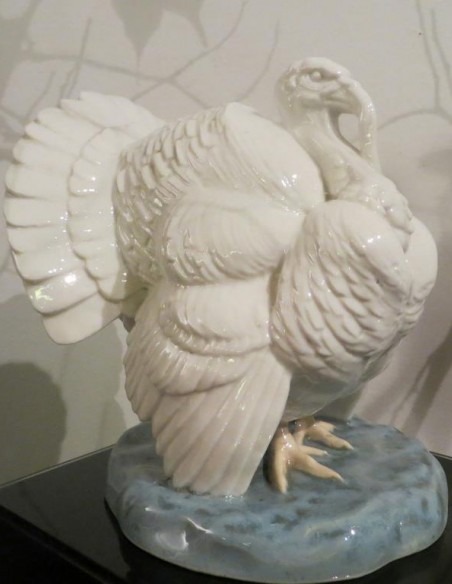 963-Sculpture Animalière en Porcelaine de dindon par Ytiga Noumata