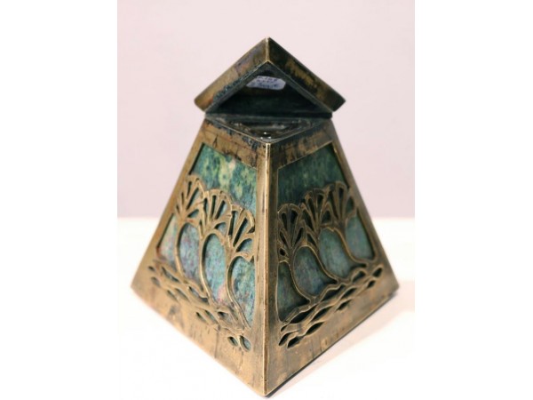 Glazed stoneware Art Nouveau inkwell by Dalpayrat