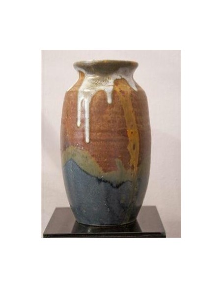 981-Vase en grès du 20ème siècle par Eugène Lion