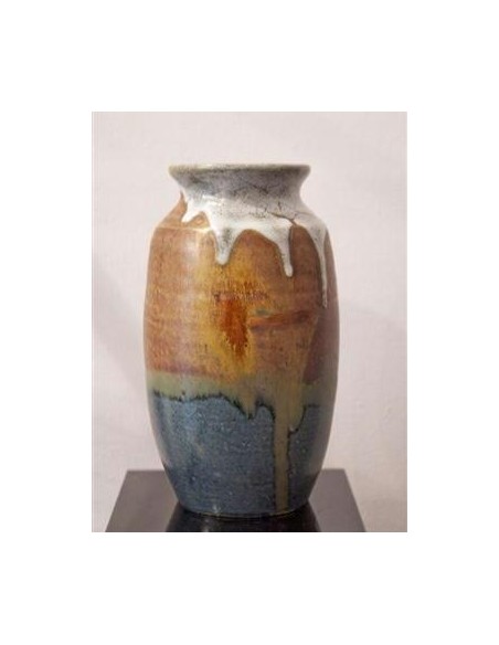 982-Vase en grès du 20ème siècle par Eugène Lion