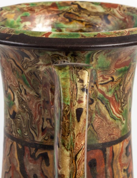 99-Pichon à Uzes Large mixed earthenware vase