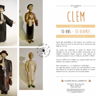 CLEM - 10 years, 10 works - from 10 june  to 31 August 2021